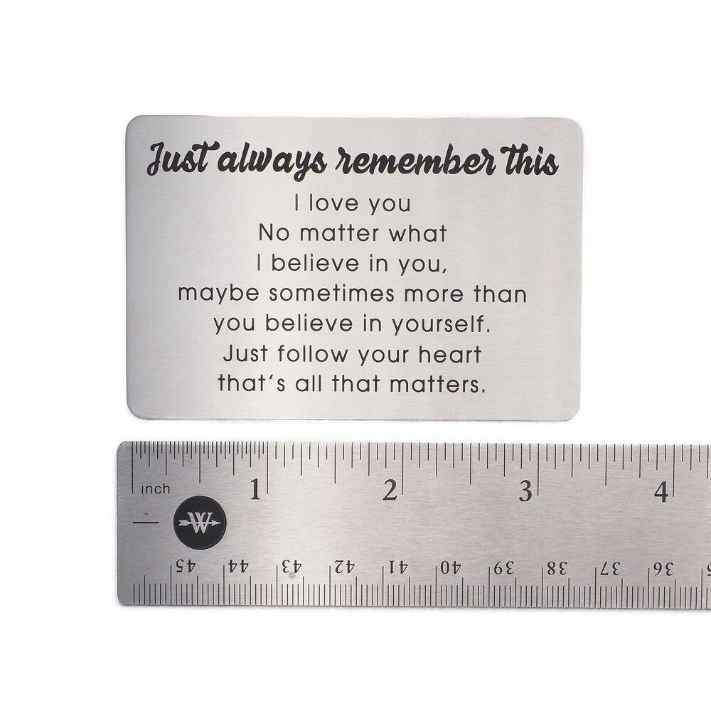 2619 Remember This Wallet Card, Inspirational Gifts for Special Someone - Picture 5 of 7